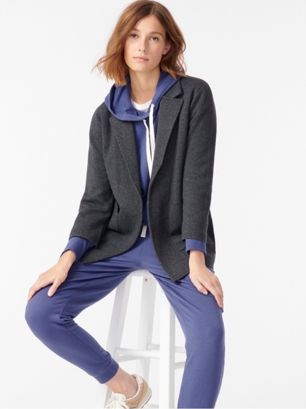 J. Crew Sophie open-front sweater-blazer s